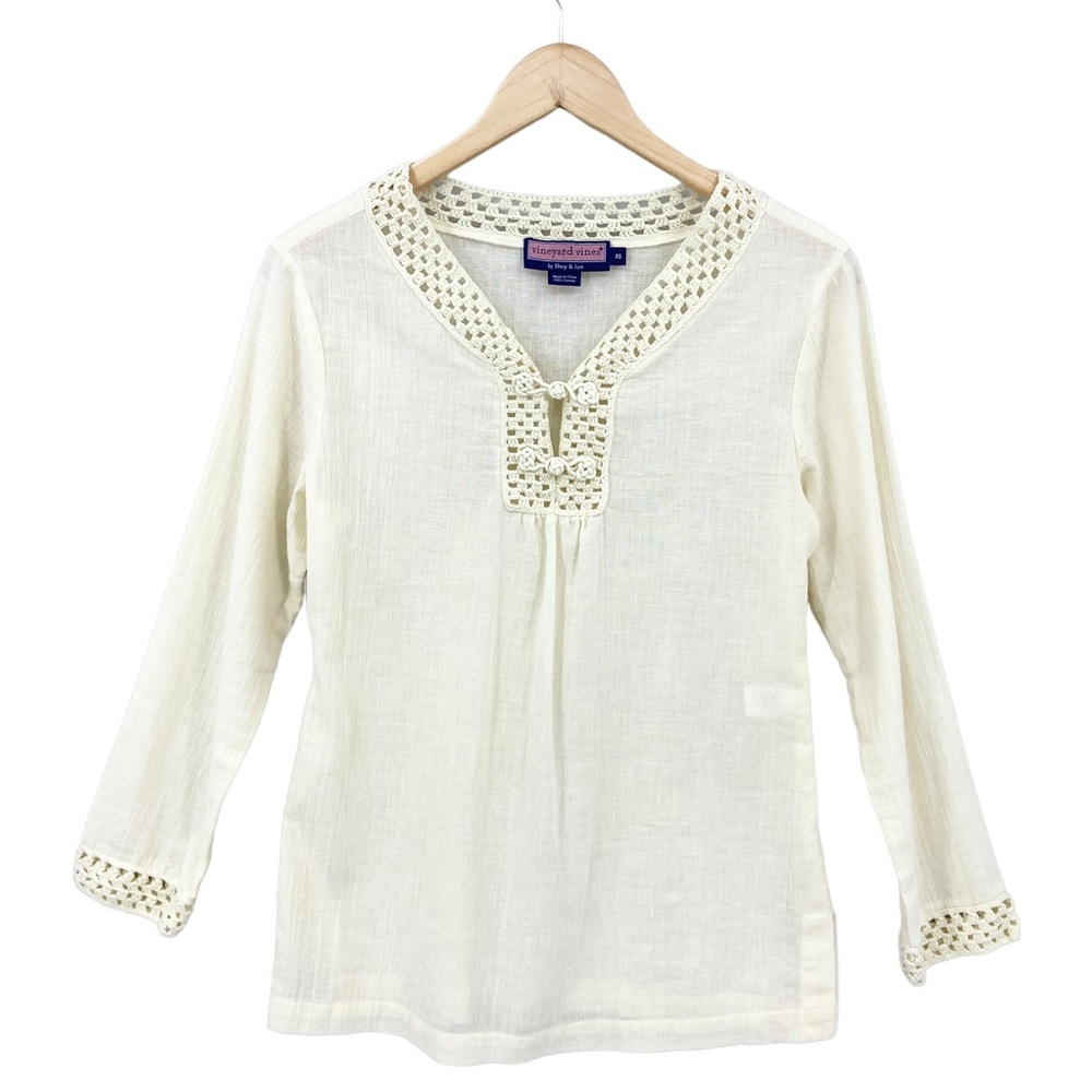 VINEYARD VINES Pullover Long Sleeve Tunic Blouse